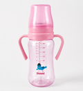Shield Baby Feeding Bottle with Handles – 240ml | BPA-Free Baby Milk Bottle (Blue) (Pink)